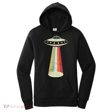 Alien Vintage UFO Space Ship Women's Hoodie