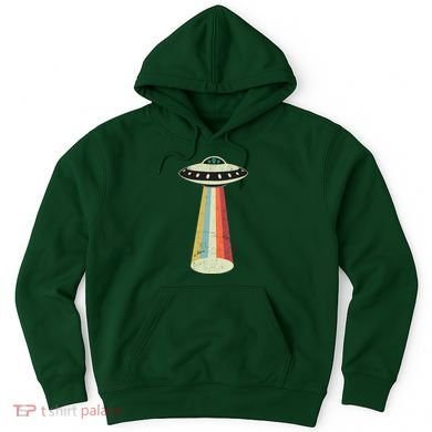 Alien Vintage UFO Space Ship Hoodie