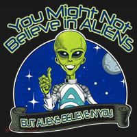 Aliens Believe In You Backpack thumb 2