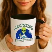 Aliens Believe In You Coffee Mug thumb 3