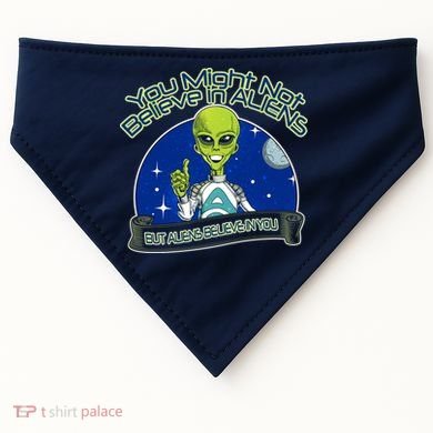 Aliens Believe In You USA-Made Doggie Bandana