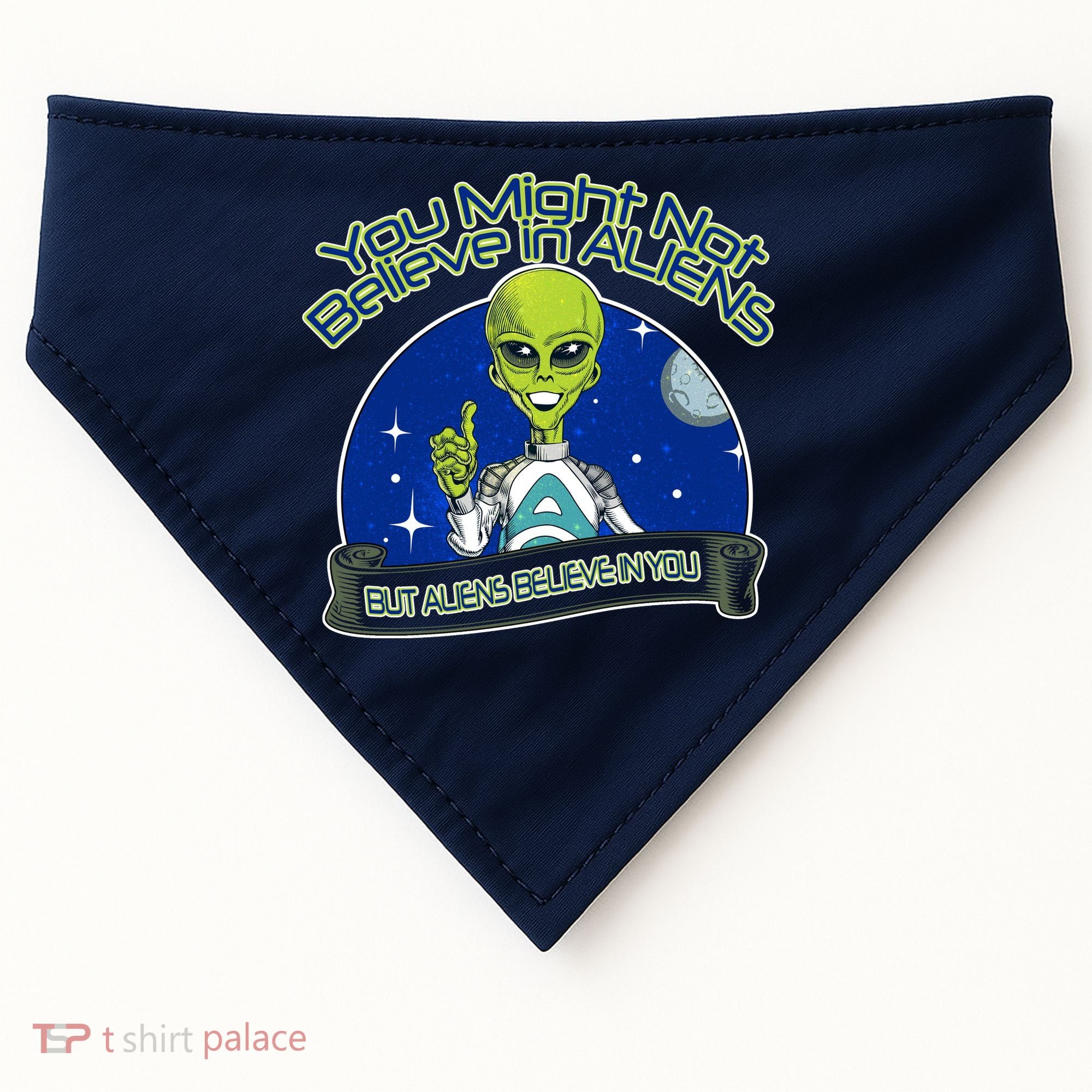 Aliens Believe In You USA-Made Doggie Bandana