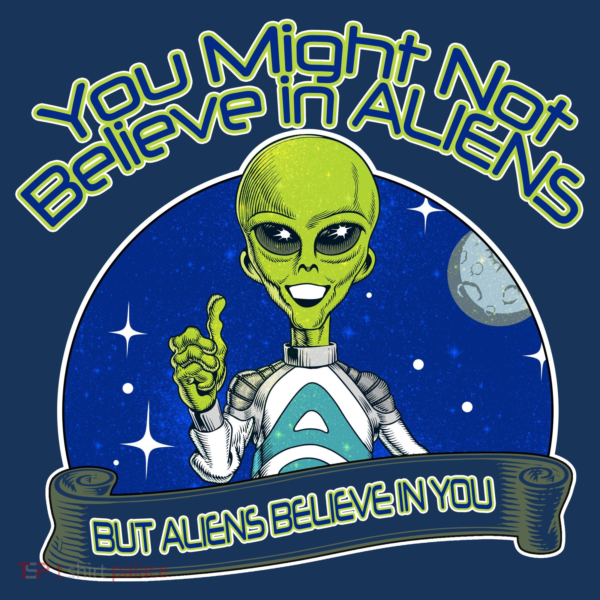 Aliens Believe In You USA-Made Doggie Bandana