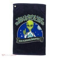 Aliens Believe In You Golf Towel thumb 0