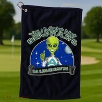 Aliens Believe In You Golf Towel thumb 1