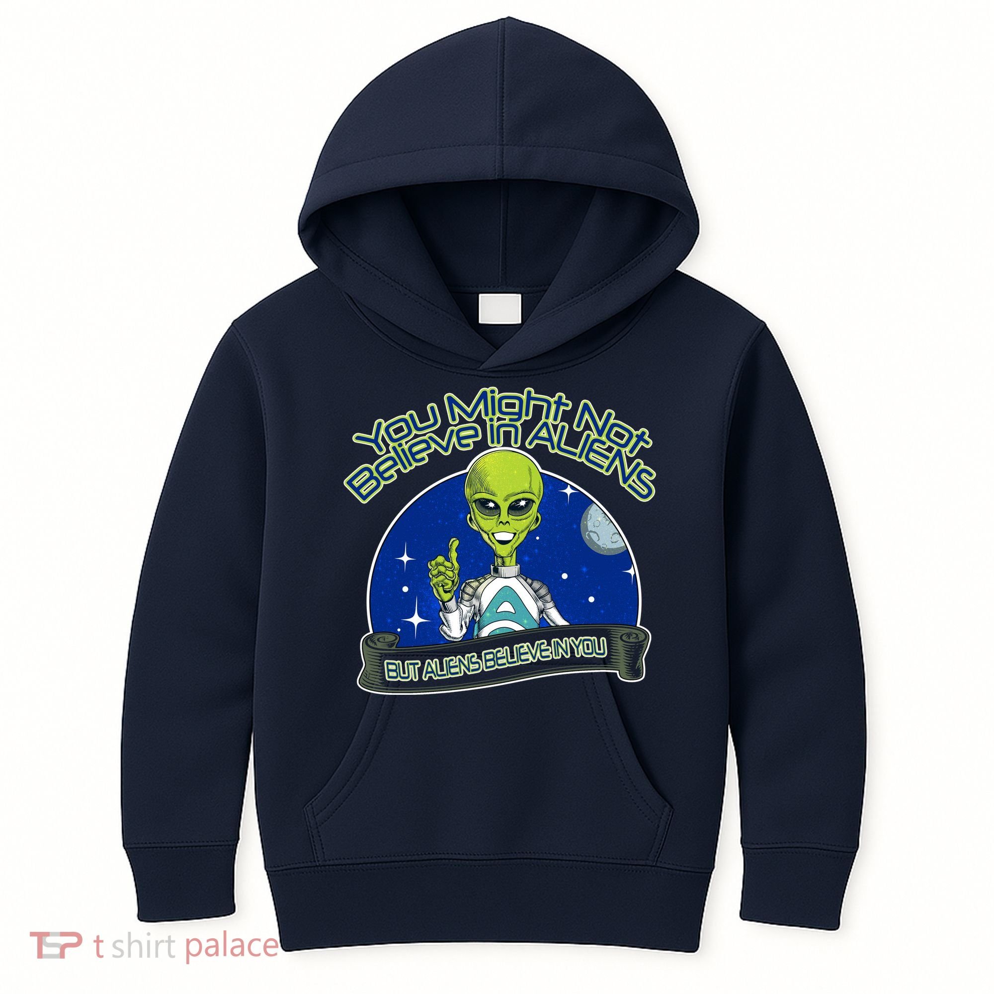Aliens Believe In You Kids Hoodie