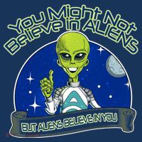 Aliens Believe In You Kids T-Shirt thumb 4