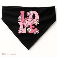 Axolotl Love Kawaii Axolotl Lover USA-Made Doggie Bandana thumb 0