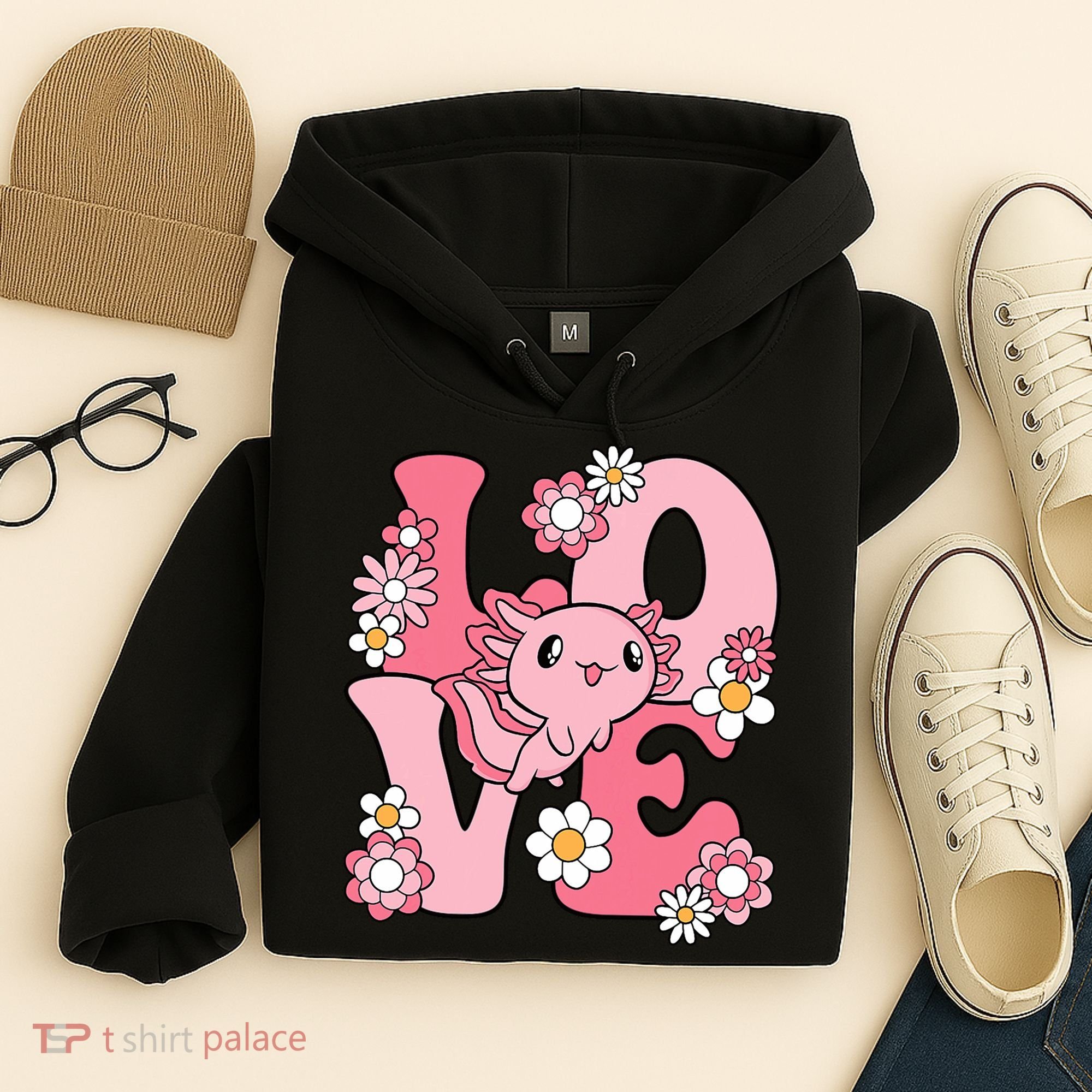 Axolotl Love Kawaii Axolotl Lover Hoodie