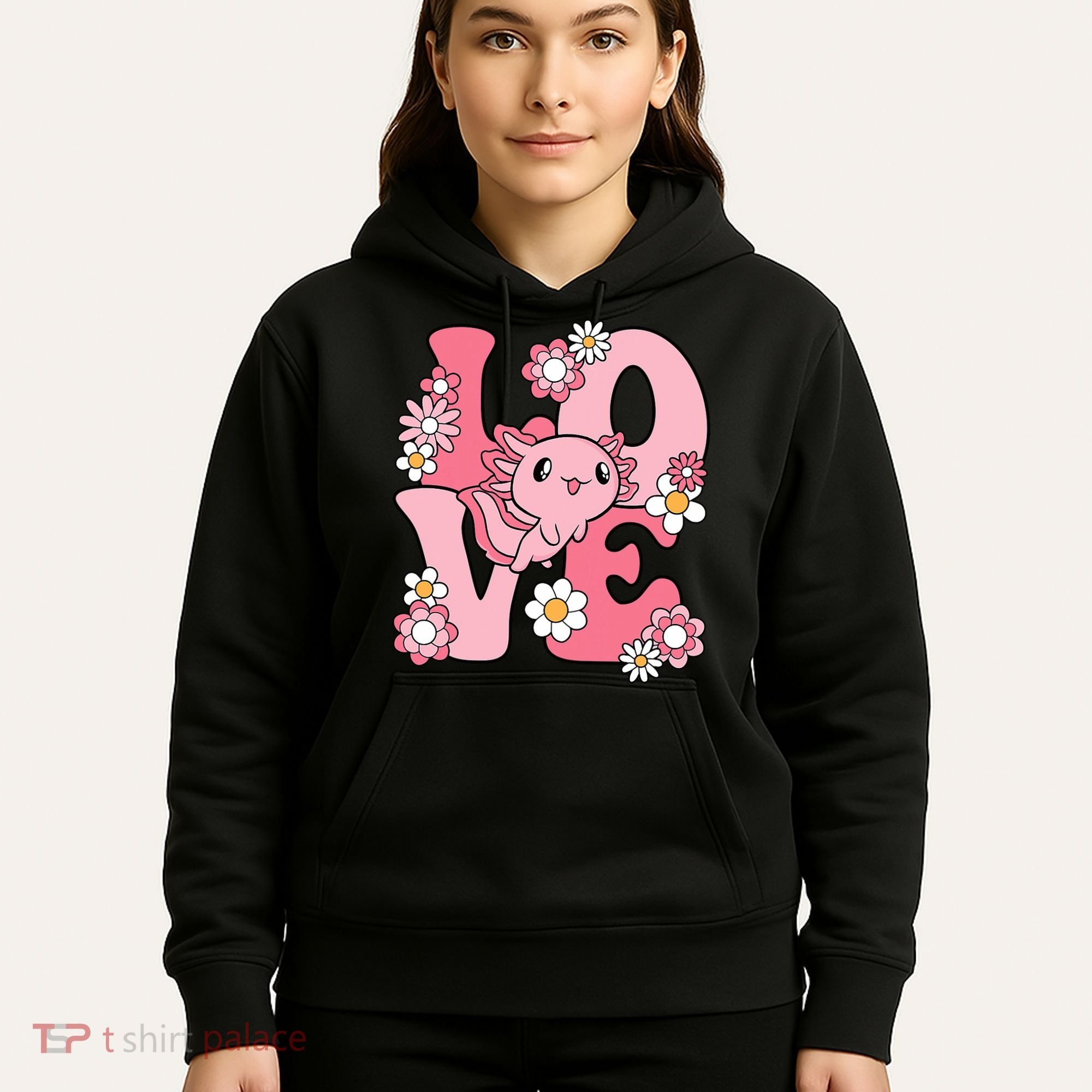 Axolotl Love Kawaii Axolotl Lover Hoodie