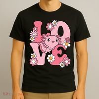 Axolotl Love Kawaii Axolotl Lover T-Shirt thumb 3