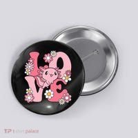 Axolotl Love Kawaii Axolotl Lover Button thumb 0