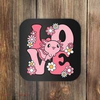 Axolotl Love Kawaii Axolotl Lover Coaster thumb 0