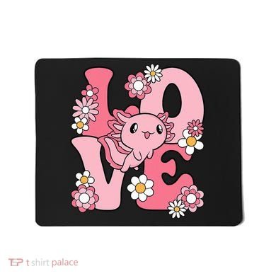 Axolotl Love Kawaii Axolotl Lover Mousepad