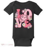 Axolotl Love Kawaii Axolotl Lover Baby Bodysuit thumb 0