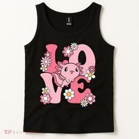 Axolotl Love Kawaii Axolotl Lover Tank Top thumb 2