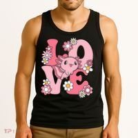 Axolotl Love Kawaii Axolotl Lover Tank Top thumb 3