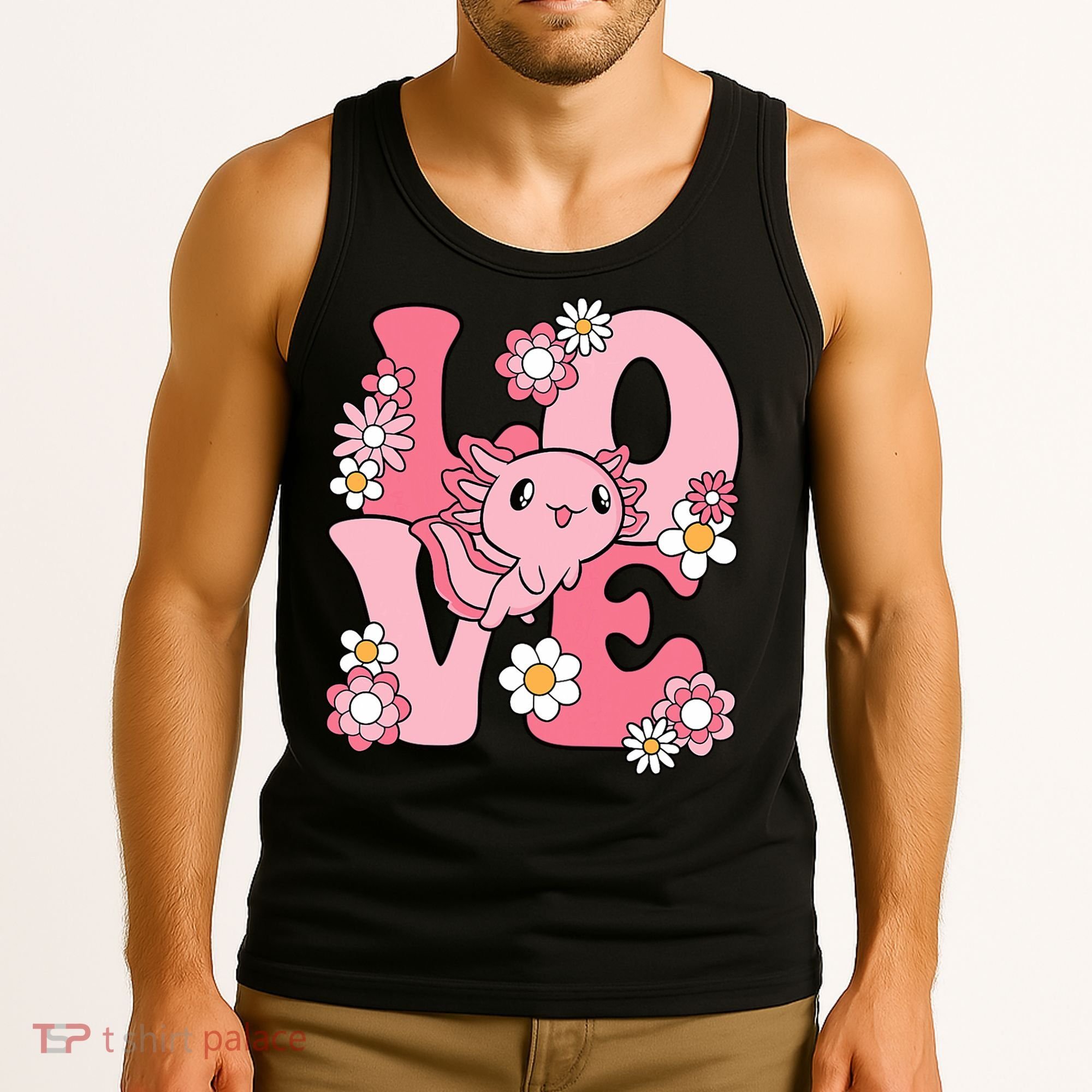 Axolotl Love Kawaii Axolotl Lover Tank Top