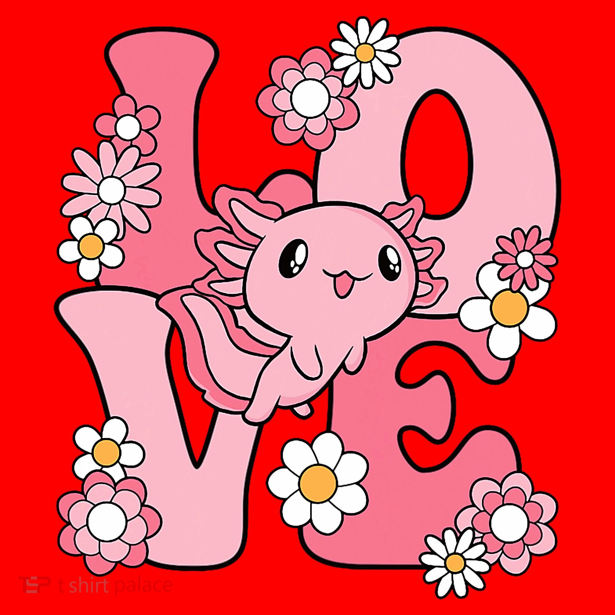 Axolotl Love Kawaii Axolotl Lover Santa Hat