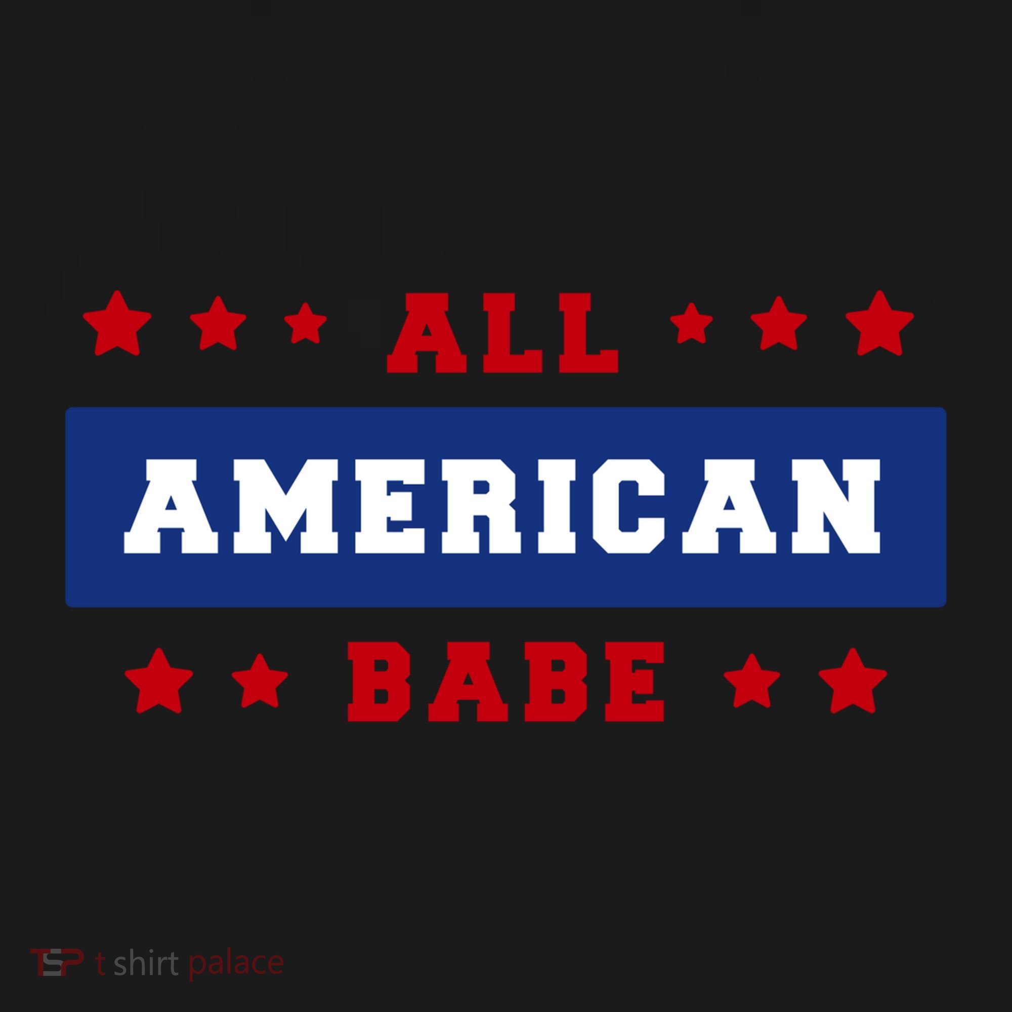 All American Babe Button