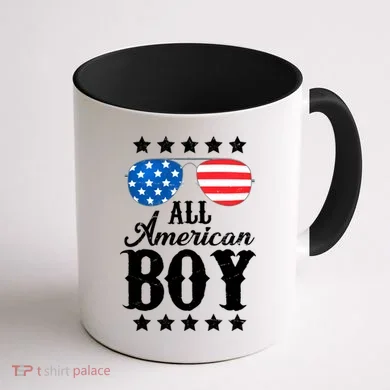 All American Boy Coffee Mug back