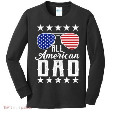 All American Dad  Kids Long Sleeve Shirt