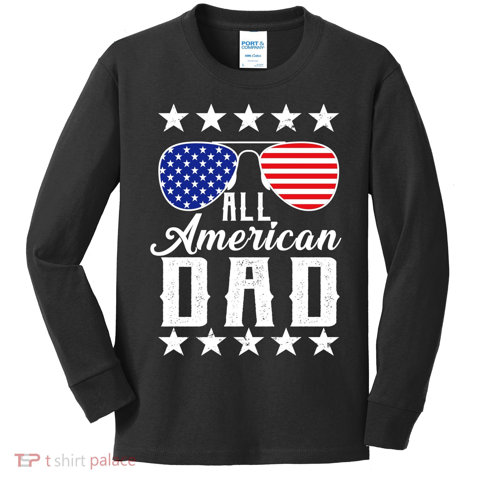 All American Dad  Kids Long Sleeve Shirt