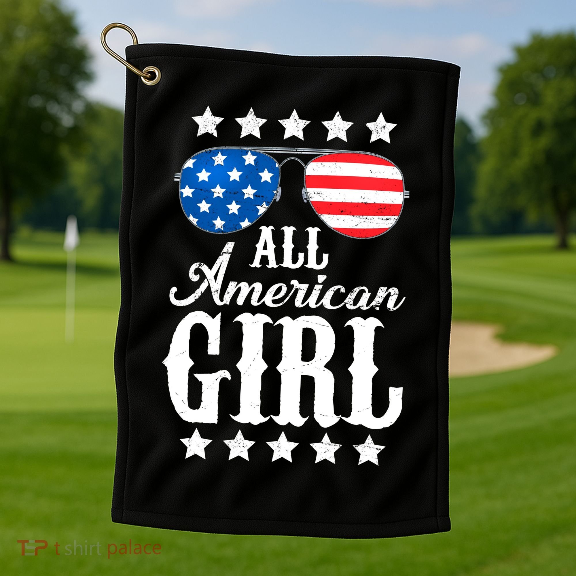 All American Girl Golf Towel