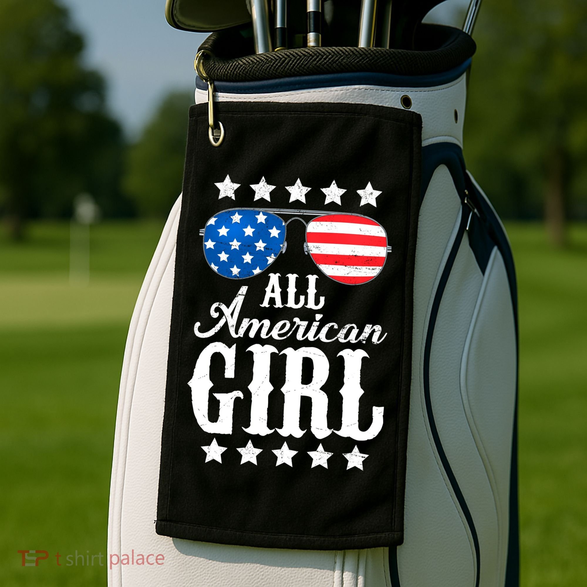 All American Girl Golf Towel