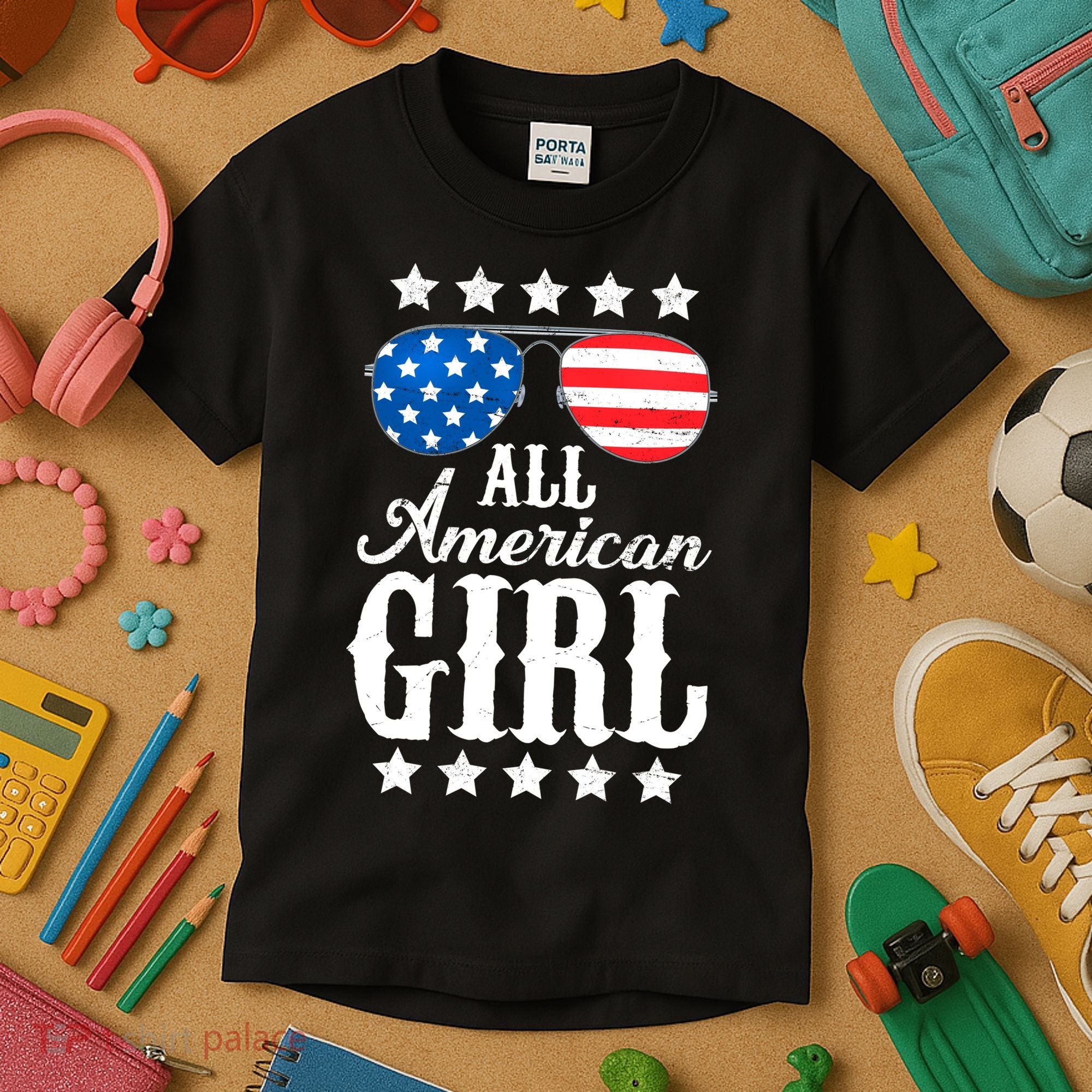 All American Girl Kids T-Shirt