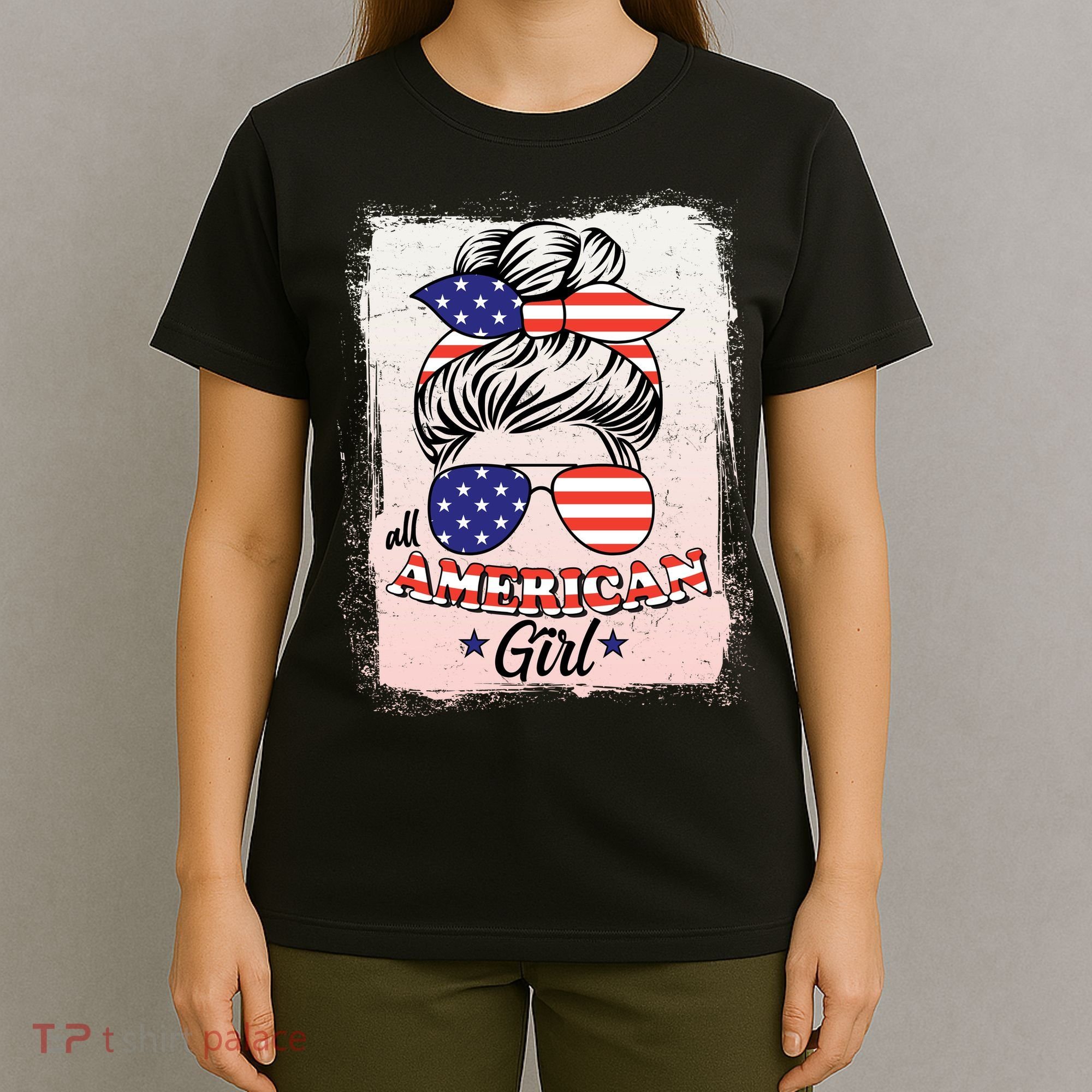All American Girl USA American Flag T-Shirt