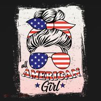All American Girl USA American Flag Women's Tank Top thumb 5