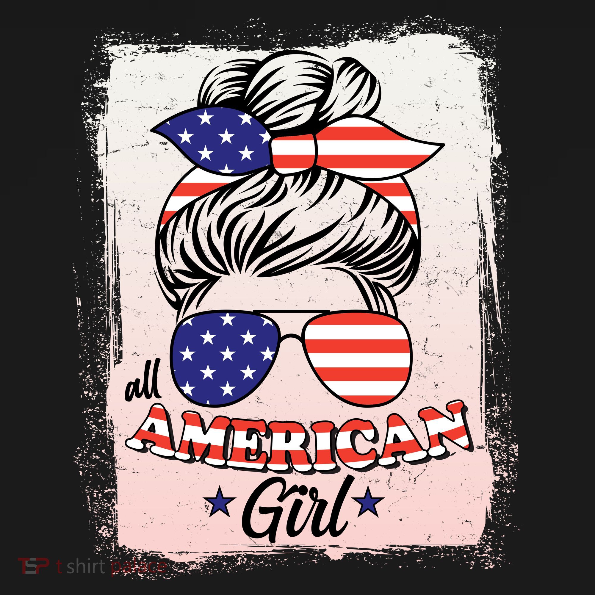 All American Girl USA American Flag Women's Tank Top