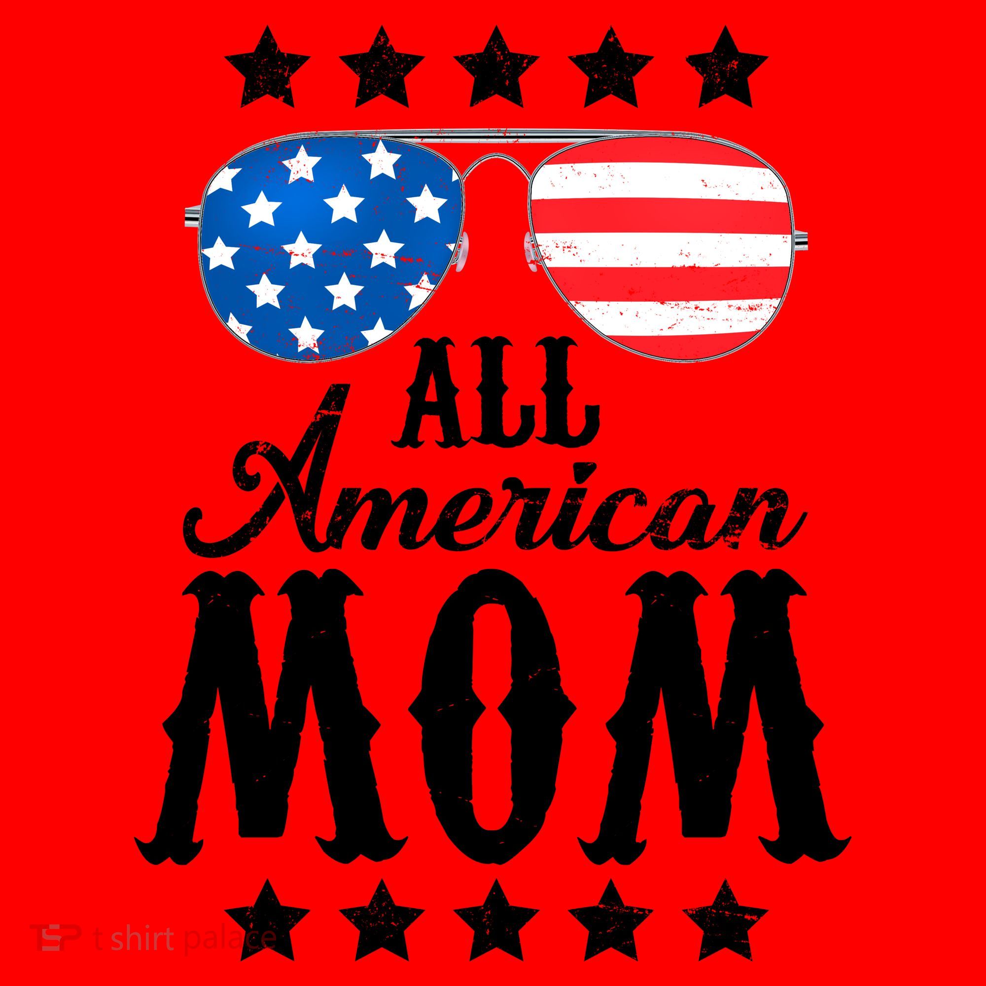 All American Mom Santa Hat