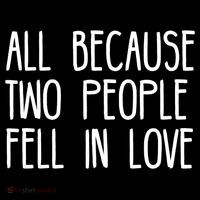 All Because Two People Fell in Love Ornament thumb 1