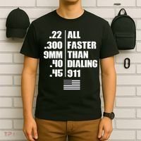 All Faster Than Dialing 911 T-Shirt thumb 6
