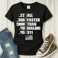 All Faster Than Dialing 911 Women's T-Shirt thumb 3