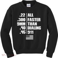 All Faster Than Dialing 911 Kids Sweatshirt thumb 0