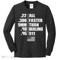 All Faster Than Dialing 911 Kids Long Sleeve Shirt thumb 0