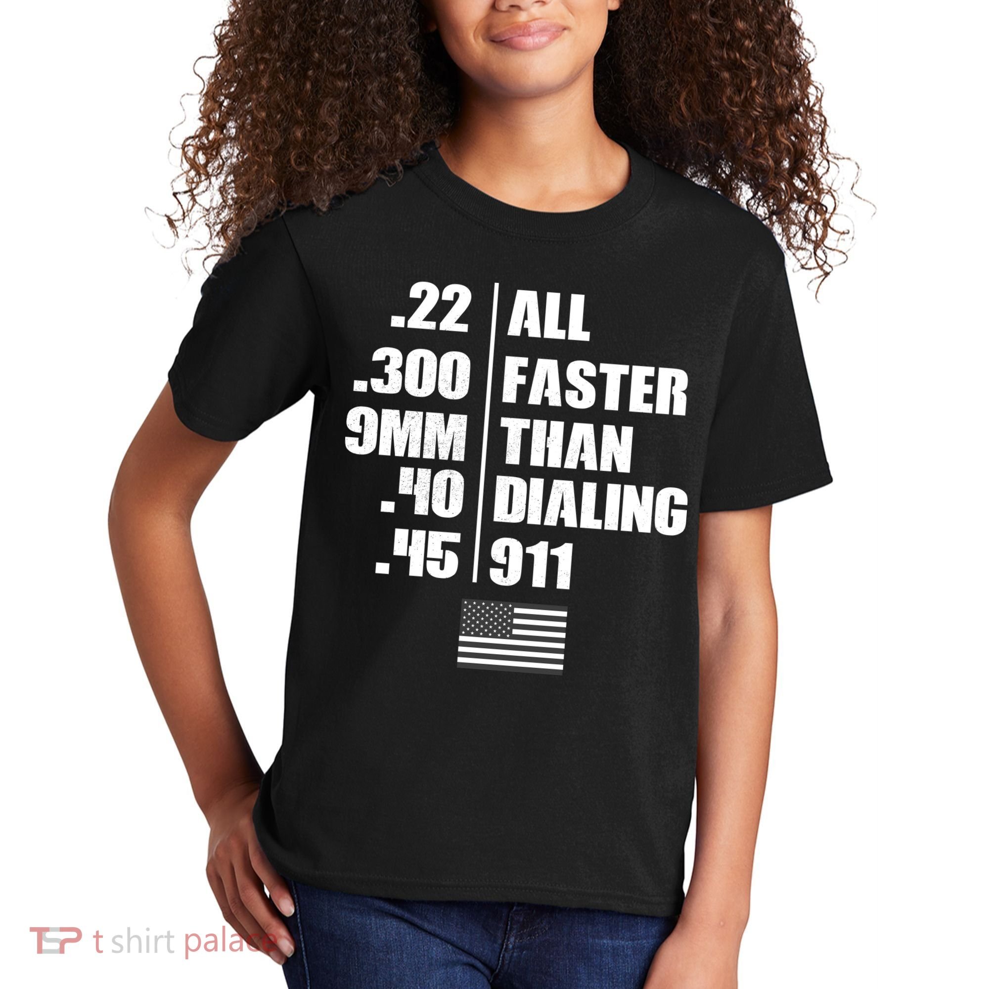 All Faster Than Dialing 911 Kids T-Shirt