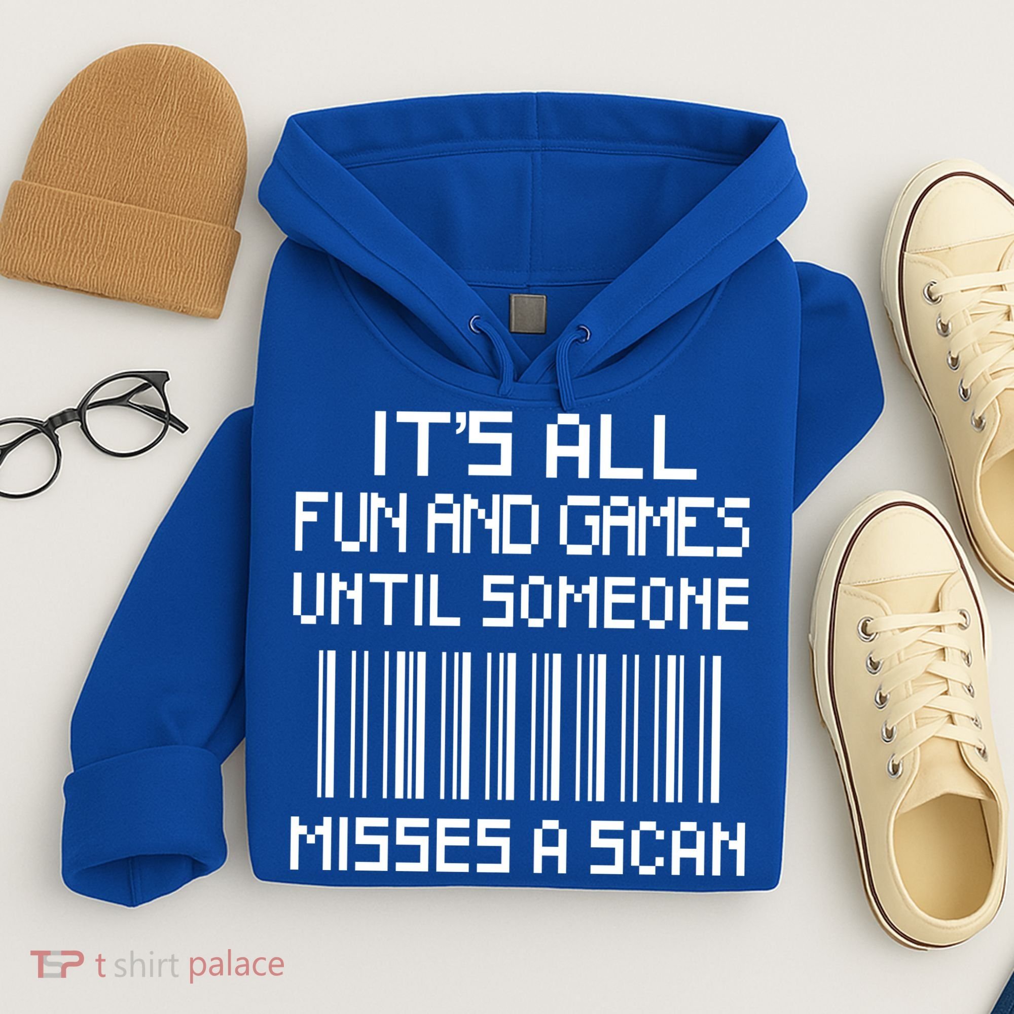 All Fun And Games Until Someone Misses A Scan Poster Worker Hoodie