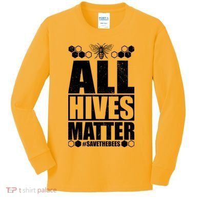All Hives Matter Save The Bees Kids Long Sleeve Shirt