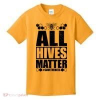 All Hives Matter Save The Bees Kids T-Shirt thumb 0