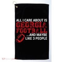 All I Care About Is Georgia Football Golf Towel thumb 0