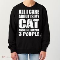 All I Care About Is My Cat And Like 3 People Women's Sweatshirt thumb 0