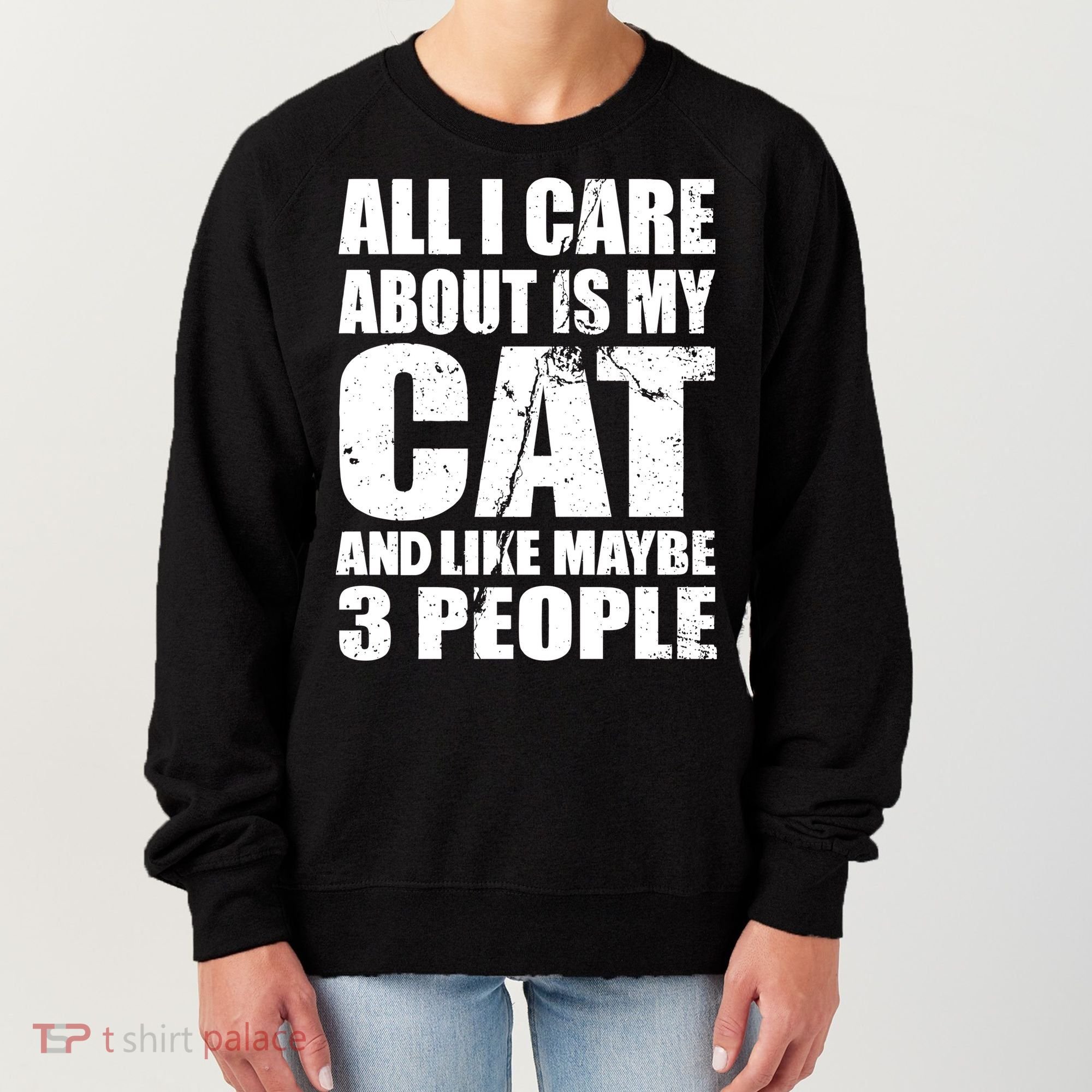 All I Care About Is My Cat And Like 3 People Women's Sweatshirt