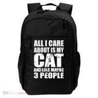 All I Care About Is My Cat And Like 3 People Backpack thumb 0