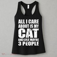 All I Care About Is My Cat And Like 3 People Women's Tank Top thumb 3