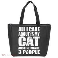 All I Care About Is My Cat And Like 3 People Tote Bag thumb 0