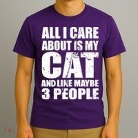 All I Care About Is My Cat And Like 3 People T-Shirt thumb 3
